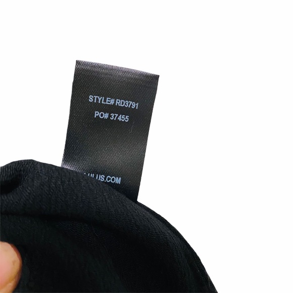 Lulus Afterglow Black Strappy Cold-Shoulder Shift - Picture 12 of 14